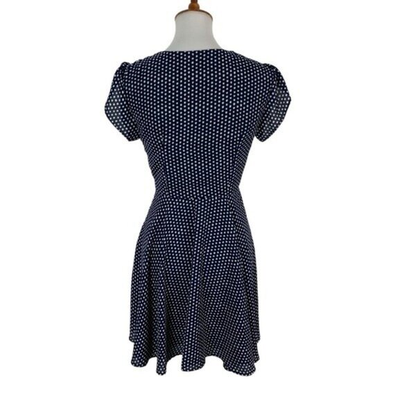 Altard State Dress Medium Blue Short Sleeve Fit Flare Casual Cottagecore - Picture 5 of 7